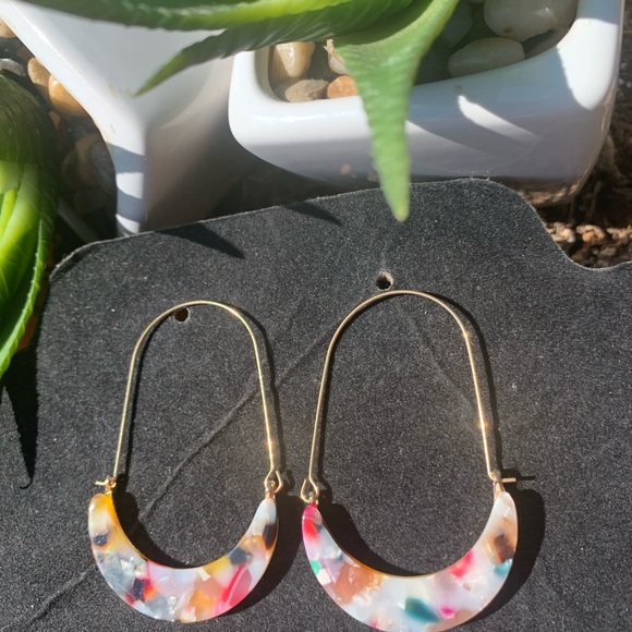 Gorgeous natural tortoise shell earrings - Picture 8 of 8
